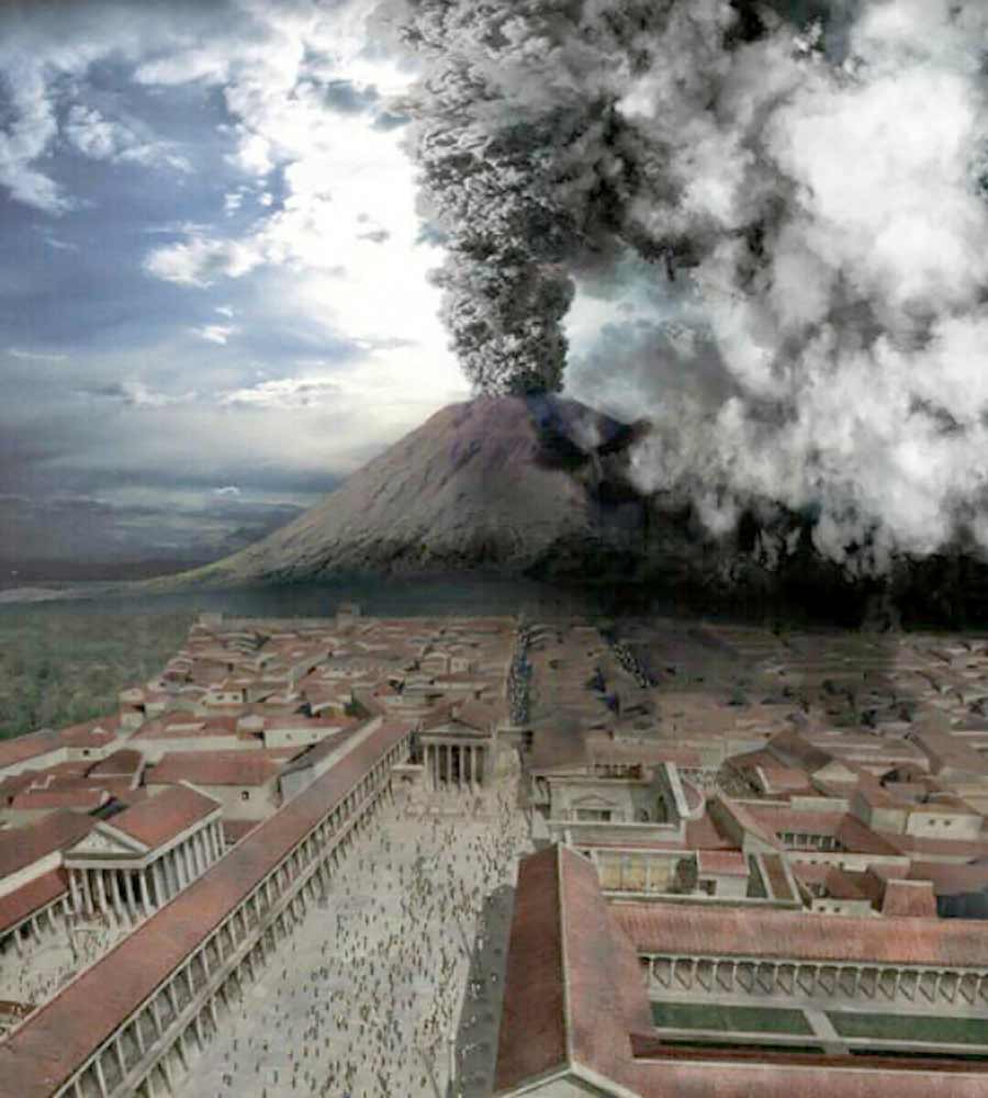 Top 92+ Images the ancient city of pompeii was destroyed when a mixture of hot volcanic gases Sharp